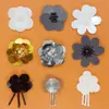 Parche de Tela con Lentejuelas de Flor Tridimensional Hecha a Mano Multicolores para Accesorios de Ropa, Decoración de Zapatos y Bolsos, Flores Cosidas a Mano