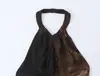 Vestido de verano para mujer estilo europeo y americano, largo medio, estampado, cuello halter 2877 color de la imagen mezcla de fibra sintética