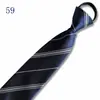 Venta al por mayor del fabricante Corbatas Rojas con Cremallera para Hombres y Mujeres, Vestimenta Formal de Negocios para Novio, Boda Estilo Coreano Corbata Rayada Perezosa Sin Corbata