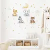 BR0068E Desenho Animado ins Nuvem Estrela Lua Animal Fofo Autocolante Adesivos de Parede Decoração Quarto de Criança Adesivos