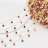 Estilo metal hierro recubierto de cobre procesamiento de cadena borla circonita rhinestone montaje cruz accesorios cadena collar materiales de joyería