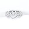 Anillo Romántico Más Vendido de Amazon de Mano a Corazón Te amo por siempre amor Abrazo Anillo de Pareja