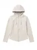 Sudadera con Capucha de Otoño Invierno para Mujer Más Vendida Sudadera de Cachemir Ajustada Top Cardigan Delgado Cálido de Manga Larga Estilo Chic Francés