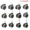 Ruedas de fábrica de alta calidad de 1.5 pulgadas, 2 pulgadas, 2.5 pulgadas, 3 pulgadas, ruedas PU silenciosas, rueda universal para carrito, herrajes para ruedas