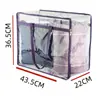 Bolsa Transparente de PVC Grueso Plegable Transfronteriza Gran Capacidad Bolsa de Almacenamiento para Edredones Ropa Bolso de Mano Impermeable a Prueba de Humedad