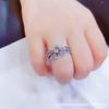 Anillo Retro Hip-Hop Coreano Popular en Internet Simple Femenino Números Romanos INS Moderno Anillo Abierto Versátil Personalizado Hombres
