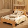Nido para Mascotas Cuatro Estaciones Cama Grande Gato Madera Maciza Gato Cama Pequeña Cama para Perro Nido para Gato Casa para Perro Neutral Madera Maciza Cama para Gato Personalizada