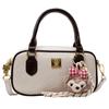 Bolsa de Boliche Portátil com Design de Nicho da Moda para Mulheres 2025 Nova Moda Tendência Bolsa de Cor Pura Bolsa de Ombro Único Transversal