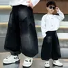 Pantalones vaqueros para niño estilo coreano, pantalones de pierna ancha para primavera y otoño, nueva colección 2026, pantalones largos elegantes y geniales para niños pequeños