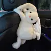 Caja de pañuelos para coche, popular y linda muñeca de conejo de peluche para mujeres, nueva caja de pañuelos, nueva bolsa colgante de pañuelos para coche