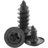 Tornillos de Hierro Negro en Stock Pwa Cabeza Pan Tornillos Autorroscantes M1.2-M5 Phillips Cabeza Redonda Tornillos Autorroscantes con Arandela