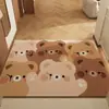 Felpudo de Entrada Antideslizante con Bucle de Seda, Personalizable, Felpudo para Entrada que Raspa el Barro, Diseño de Dibujos Animados, Resistente a la Suciedad, Fácil de Mantener, Felpudo para Puerta Principal