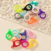 Corrente de Máscara de Acrílico Colorida Personalizada com Fecho Lagosta Simples e Fofa Acessórios para Chaveiro de Joias DIY Feito à Mão Lote