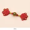 Botón de Cheongsam Estilo Chino con Hilo Tejido Hecho a Mano, Perlas Doradas, Garra de Gato y Patrón de Nube, Accesorio Decorativo para Ropa Tradicional China
