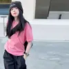 Conjunto de Verano para Niñas 2026 Nuevo Casual Estilo Coreano para Niños Mayores, Top de Manga Corta con Estampado de Letras Combinado con Pantalones de Secado Rápido