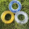 Venta al por mayor de fábrica Flotador para piscina Engrosado Inflable de agua para niños Anillo de dibujos animados Flotador de natación Patito Amarillo Anillo de natación Mariposa de Ensueño con Lentejuelas Natación