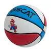 Campamento de Entrenamiento Juvenil de Baloncesto Balón de Cuero Infantil Grabado Equipo Deportivo Tamaño de Jardín de Infancia Talla 4 Talla 5 Alta Elasticidad Resistente al Desgaste Exterior