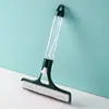 Herramienta de Limpieza de Cristales con Rociador de Agua para el Hogar 3 en 1 Raspador de Vidrio de Silicona Limpiaparabrisas Integrado para Ventanas