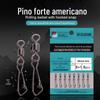 Estilo americano pino giratório forte alta velocidade oito anéis azul embalagem luya pino pesca a granel acessórios de pesca