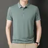 Camiseta de manga corta con solapa para hombre, color liso blanco, lisa, para publicidad, camisa de manga corta tipo polo para hombre, ropa de trabajo en equipo para hombre, verano