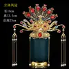 Estatua Divina de Anciana Negra Hu Sanyei Taonai Corona de Fénix Abuela de Taishan Niangniang Guanyin Estatua de Buda Tocado Corona de Cabeza Sombrero