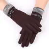 Guantes con Forro de Lana Otoño e Invierno Guantes Cálidos para Mujer Sin Lana Guantes de Montar con Forro de Lana Guantes para la Nieve de Invierno Invierno