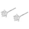 Aretes de Estrella de Plata Pura S999 para Perforación de Oreja, Aretes Pequeños Que No Necesitan Quitarse, Tornillos para Hélix, Nuevos Aretes Populares de Alta Gama 2026