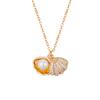 Collar de Perlas Shell de Celebridad de Internet Singapur para Mujer Estilo Coreano Moda Elegante Lujo Ligero Diseño Nicho Cadena Clavícula Joyería