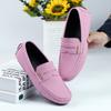 Sapatos Pacecraft|39-48 4 Cores Cor Doce Pura Mocassim de Escritório Sapatos Solteiros Para Homem Simples Confortável Para Dirigir Macio Confortável Sapatos Náuticos
