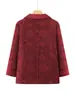 Casaco de outono estilo chinês para avós, novo modelo 2026, cardigã estampado estiloso para senhoras idosas, blusa de primavera e outono para mães