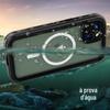 Capa à Prova d'Água Pimenta Vermelha Adequada para Celular Apple iPhone 14 Pro Max Carregamento Sem Fio Magnético Mergulho Capa Protetora
