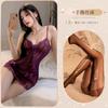 Pijama de ropa interior sexy para mujer, traje sexy transparente con encaje libre, camisón de puro deseo, uniforme, tentación, juego de rol