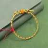 Pulseras de Cuerda Coloridas para Adultos, Pulseras Tejidas Hechas a Mano al por Mayor para Niños y Bebés, Pulseras Pequeñas de Zongzi Bordadas con Hilo Dorado de Cinco Colores para el Festival del Bote del Dragón
