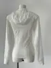 Top Corto Blanco Ajustado 2026 Verano para Mujer Nuevo Estilo Ceñidor de Cintura Chaqueta de Piel Fina Transpirable Cómoda Abrigo