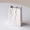 Jarrón de Cerámica Estilo Ins de Lujo Ligero Adornos para Arreglos Florales Estilo Crema de Nicho de Gama Alta Decoración del Hogar Jarrones Vajilla de Cerámica para Flores