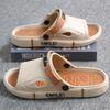 Pantuflas de una palabra para hombre, Verano, Ropa exterior, Pantuflas deportivas juveniles, Hogar, Casual, Suela suave, Estilo slip-on, Pantuflas para baño