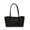 Bolso de Mano Tejido Retro Moda Coreana, Bolso Sencillo y Elegante, Bolso de Moda, Bolso de Hombro Plegado de Gran Capacidad
