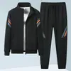 Conjunto juvenil de marca de moda para primavera y otoño, ropa deportiva casual para hombre, sudadera holgada, chaqueta de running para pareja, admite impresión personalizada