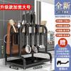 Estante de Almacenamiento para Cuchillos de Cocina Estante Especial para Encimera para Cuchillos de Cocina y Palillos Cuchillo Multifuncional Integrado Estante de Almacenamiento de Acero Inoxidable