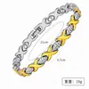 Pulsera Magnética Desmontable para Mujer Transfronteriza con Pedrería en Forma de Hoja, Pulsera de Atracción Magnética, Lujo Ligero, No se Desvanece, Joyería Hecha a Mano al por Mayor