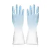 Luvas de Borracha para Lavar Louça e Limpeza Pvc Luvas Luvas de Aço Plástico Luvas de Couro Bicolor