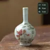 Vaso Pequeno de Cerâmica Pintado à Mão de Jingdezhen Criativo de Grés Arranjo de Flores Enfeites de Sala de Estar Peça Hidropônica de Mesa