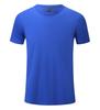 Bingshuang Tensel Cotton Camiseta de manga curta com gola redonda Roupas de grupo Roupas de trabalho Roupas de classe Cor sólida All-match Casual Logotipo para impressão
