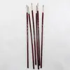 Pluma Rojo Vino Matisse Varilla Larga Pluma Gouxie Pelo de Nylon Cabeza Redonda Varilla Larga Pluma para Gouache Acuarela