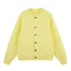 Cardigan de Tricô Trançado com Gola Redonda 2026 Jaqueta Suéter de Outono para Homens, Blusa Casual Solta na Moda Estilo Old Money para Outono e Inverno