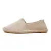 Zapatos Casuales tipo Alpargata, Hechos a Mano, Zapatos de Paja de Moda y Versátiles, Zapatos de Tela de Lino, Transpirables y Absorbentes de Sudor, Slip-On, Zapatos de Tela