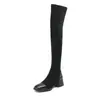 Botas Camurça Botas Longas Meia-calça Grossa Elástica Acima do Joelho Botas Finas Nova 4333 Saltos Altos Comércio Exterior Sem Botas Dançarina de Barra Mulher