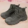 Zapatos de Hombre Talla Grande, Botas Martin de Caña Alta de Moda para Exteriores, Entrenamiento de Campo al Aire Libre, Entrenamiento de Campo, Botas Militares para Senderismo, Zapatos de Trabajo