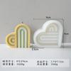 Cross-border ins, arco, aromaterapia em forma de amor, vela, gesso, cola gota, molde, fragrância DIY, ornamentos, sabonete artesanal, molde de silicone