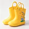 Compras online transfronteiriças estoque local estilo mão-carregada dinossauro homens mulheres crianças galochas botas de água de desenho animado sapatos de borracha antiderrapante leves dropshipping